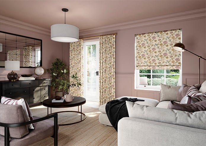 Land & Shore Orchard, Multi - Twist&Fit Roman Blind - Image 7